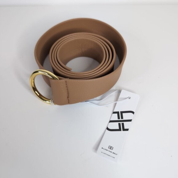 NWT B-Low the Belt Mia Gold and Tan Chic Glam Business Casual Accent Belt - Picture 2 of 6